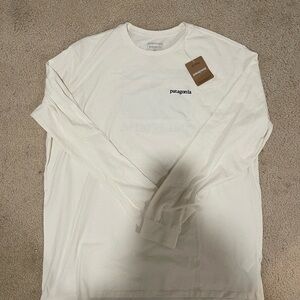 Patagonia Men's White Long Sleeve Shirt